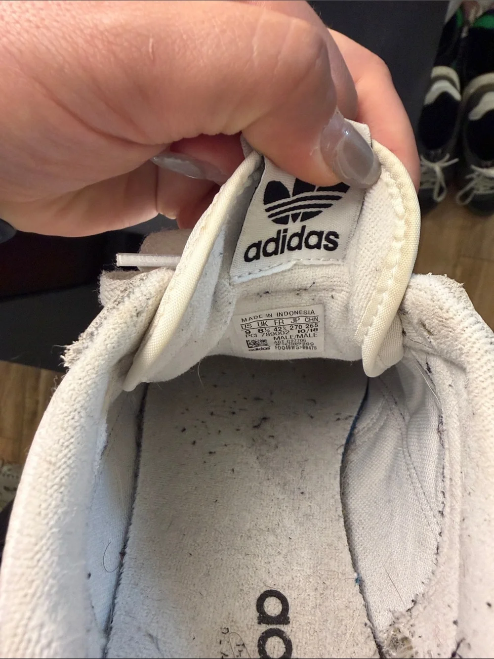 adidas Women's White Leather Low-Top Sneakers with Subtle Logo